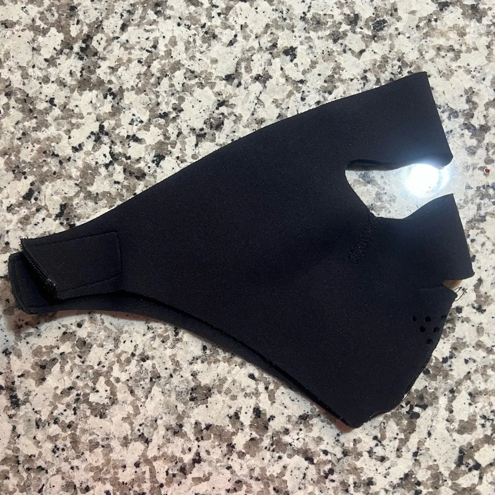 Black Face Mask with Velcro Strap